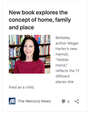 San Jose Mercury News: Interview with Megan Harlan about MOBILE HOME